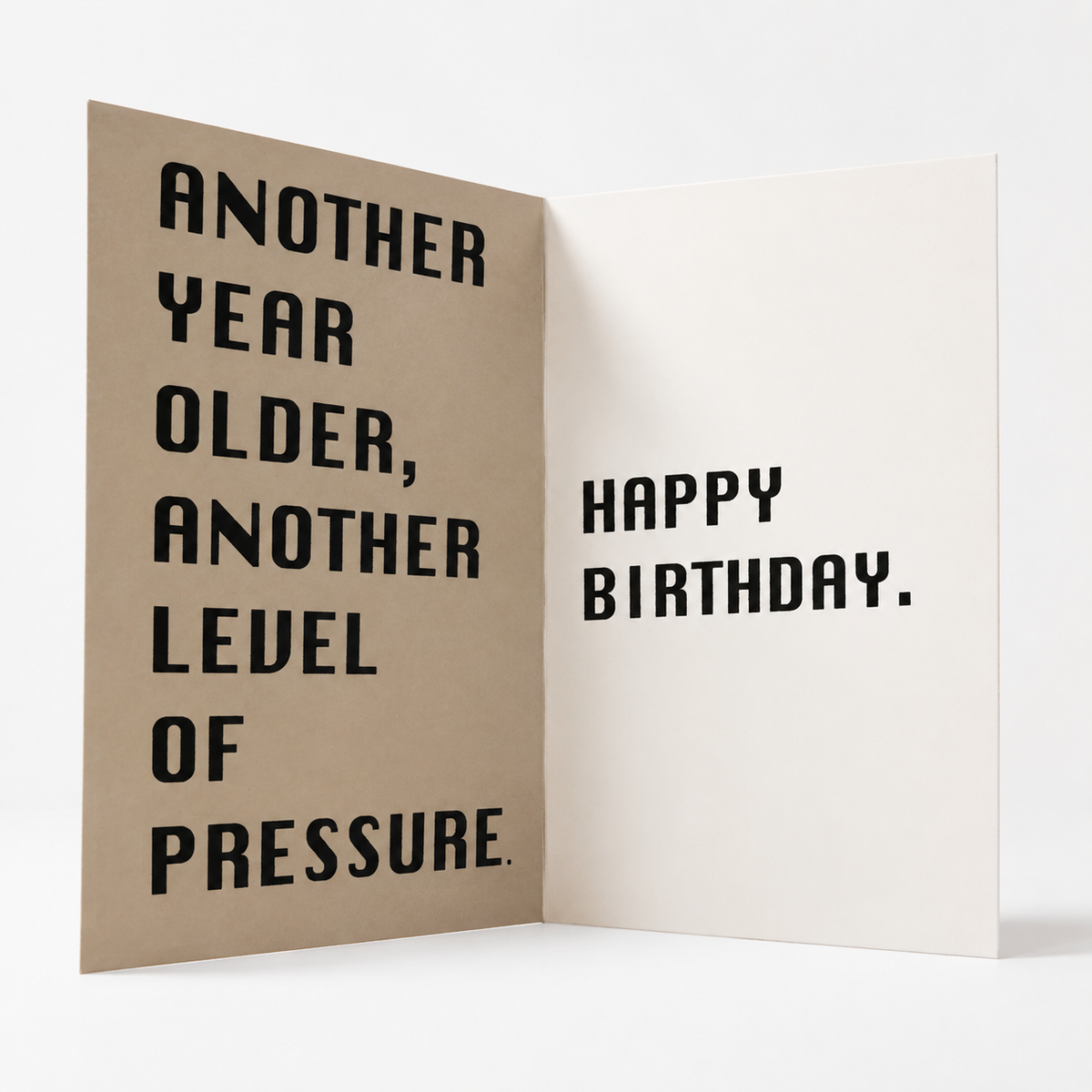 Pressure Birthday Card
