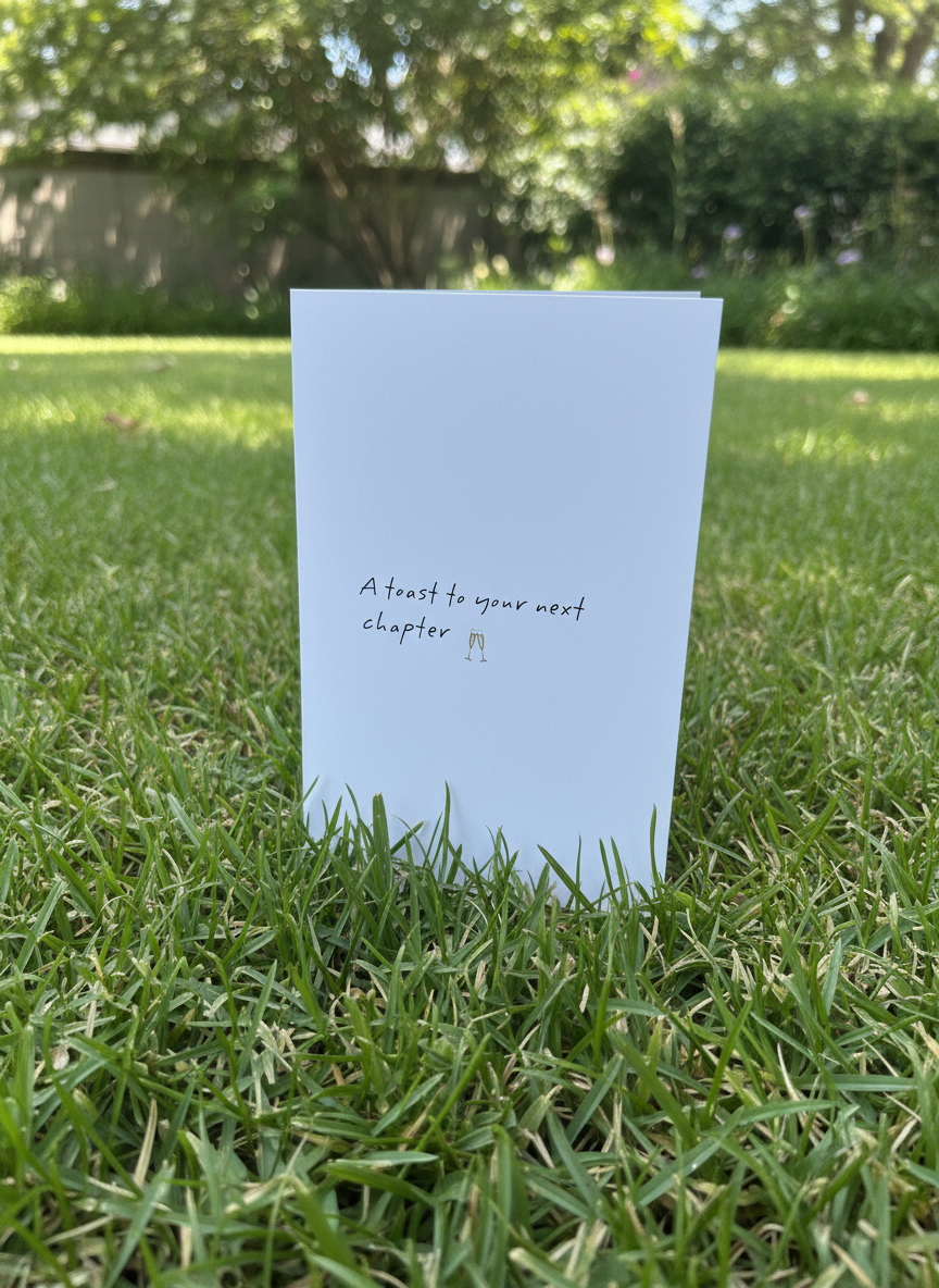 The Toast to You Birthday Card