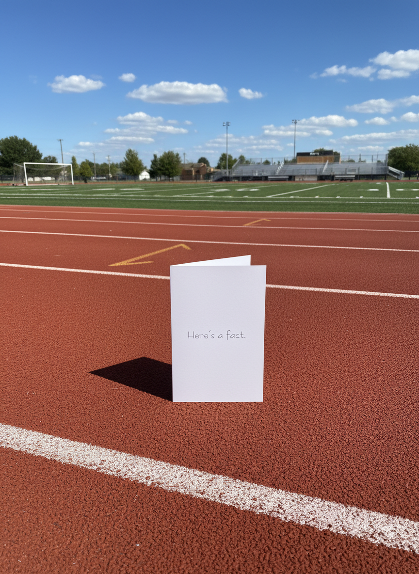 The Race vs The Finish Card
