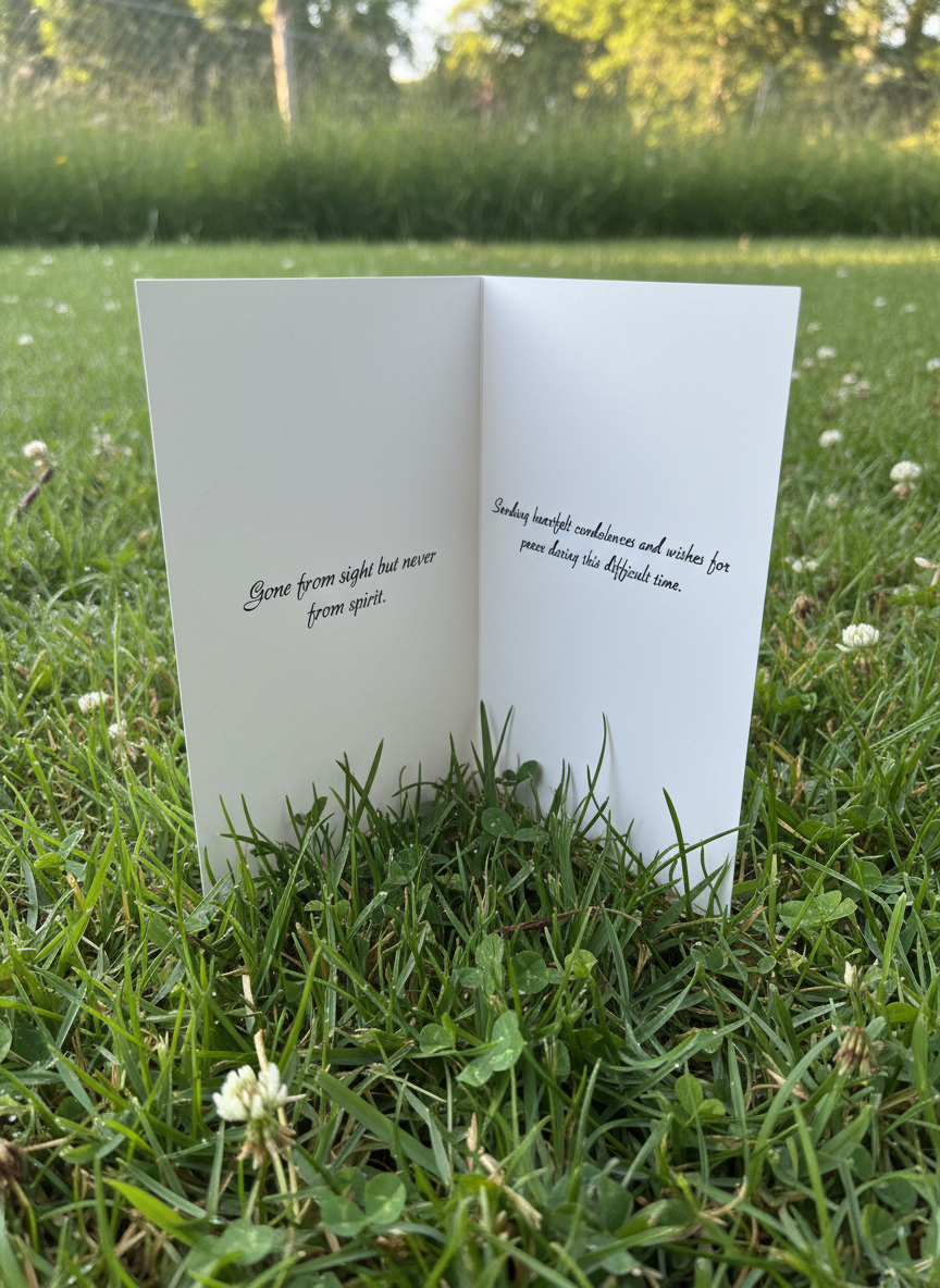 Legacy Lives On bereavement card