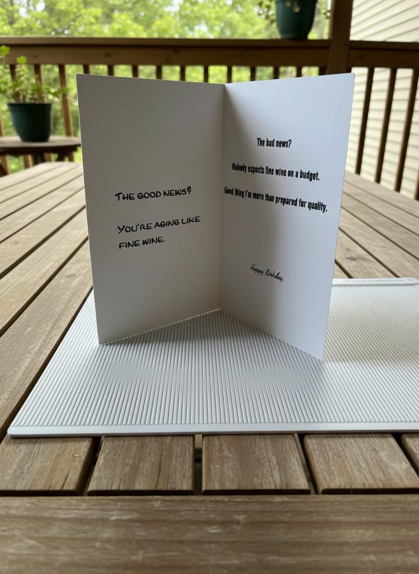 Fine Wine Birthday Card